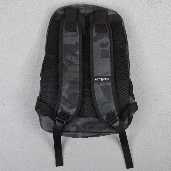 Salty Crew Brig Backpack Black Camo NWT Fishing School Book Beach Laptop Bag 20L - Picture 3 of 11